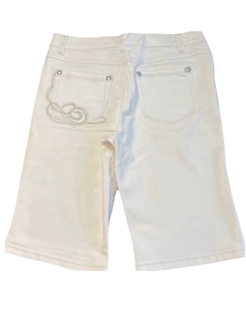 Style & Co. Premium Denim White Bermuda Shorts (6)